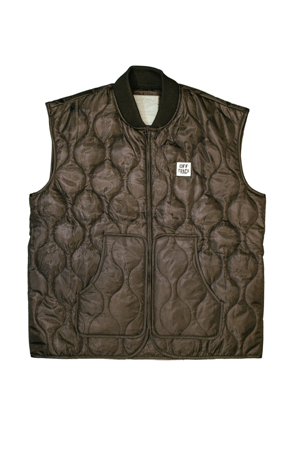 OFF TRACK QUILTED WOOBIE VEST
