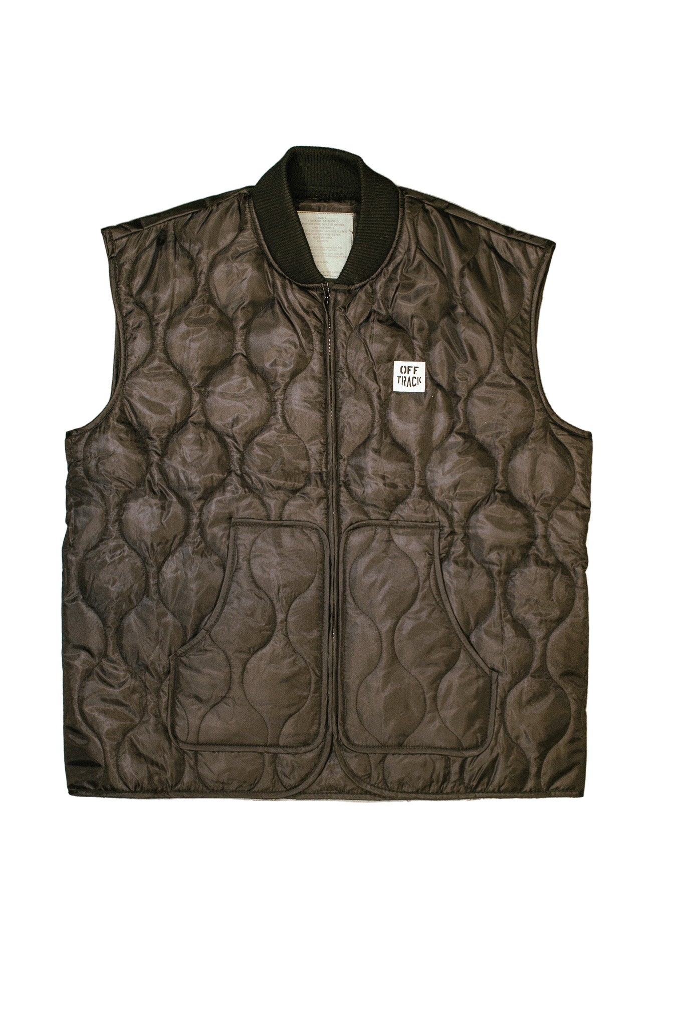 OFF TRACK QUILTED WOOBIE VEST