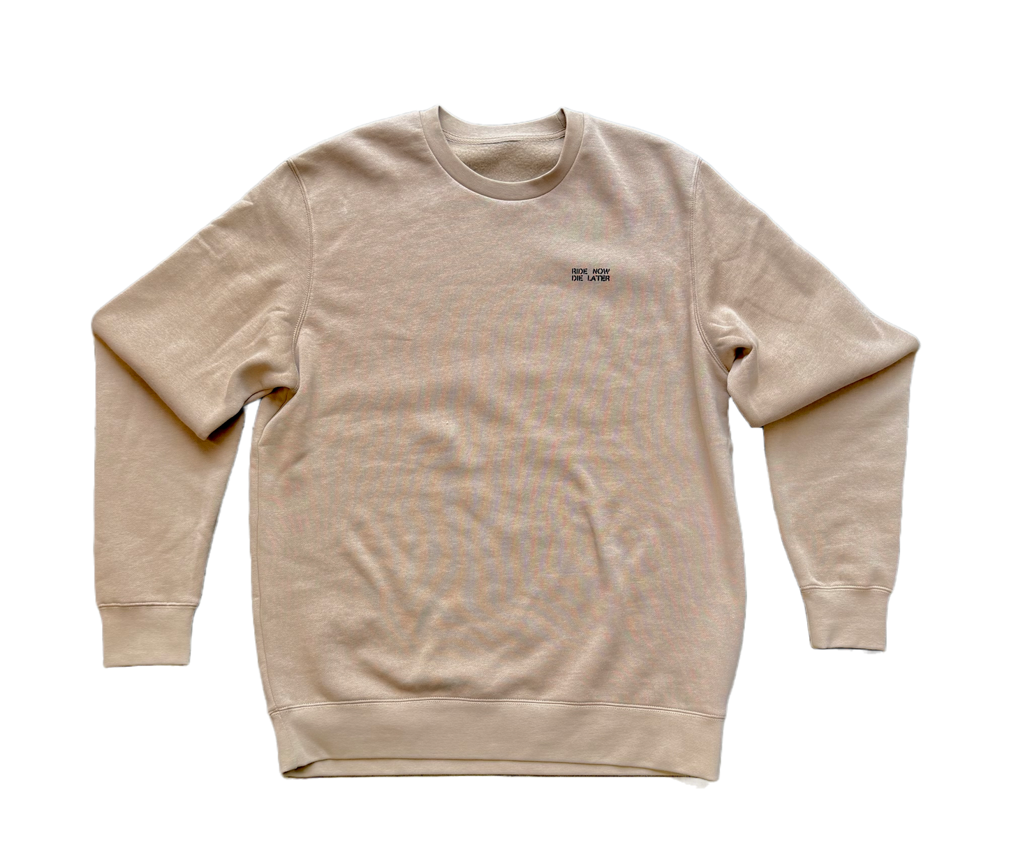 OFF TRACK REVERSIBLE TRIPLE DOUBLE CREWNECK SWEATSHIRT - Tan