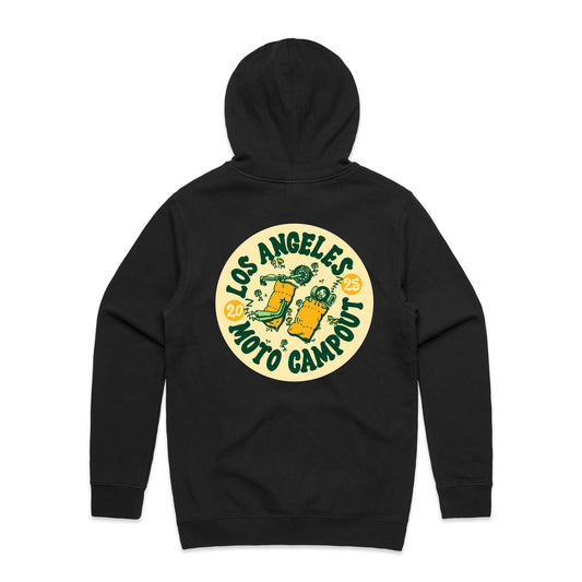 CAMPOUT UNISEX Stencil Regular Fit Hoodie - Black