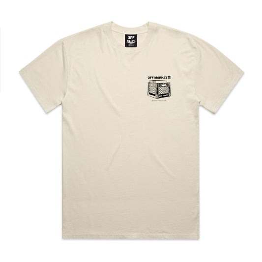 OFF MARKET UNISEX FADED TEE - Ecru Color