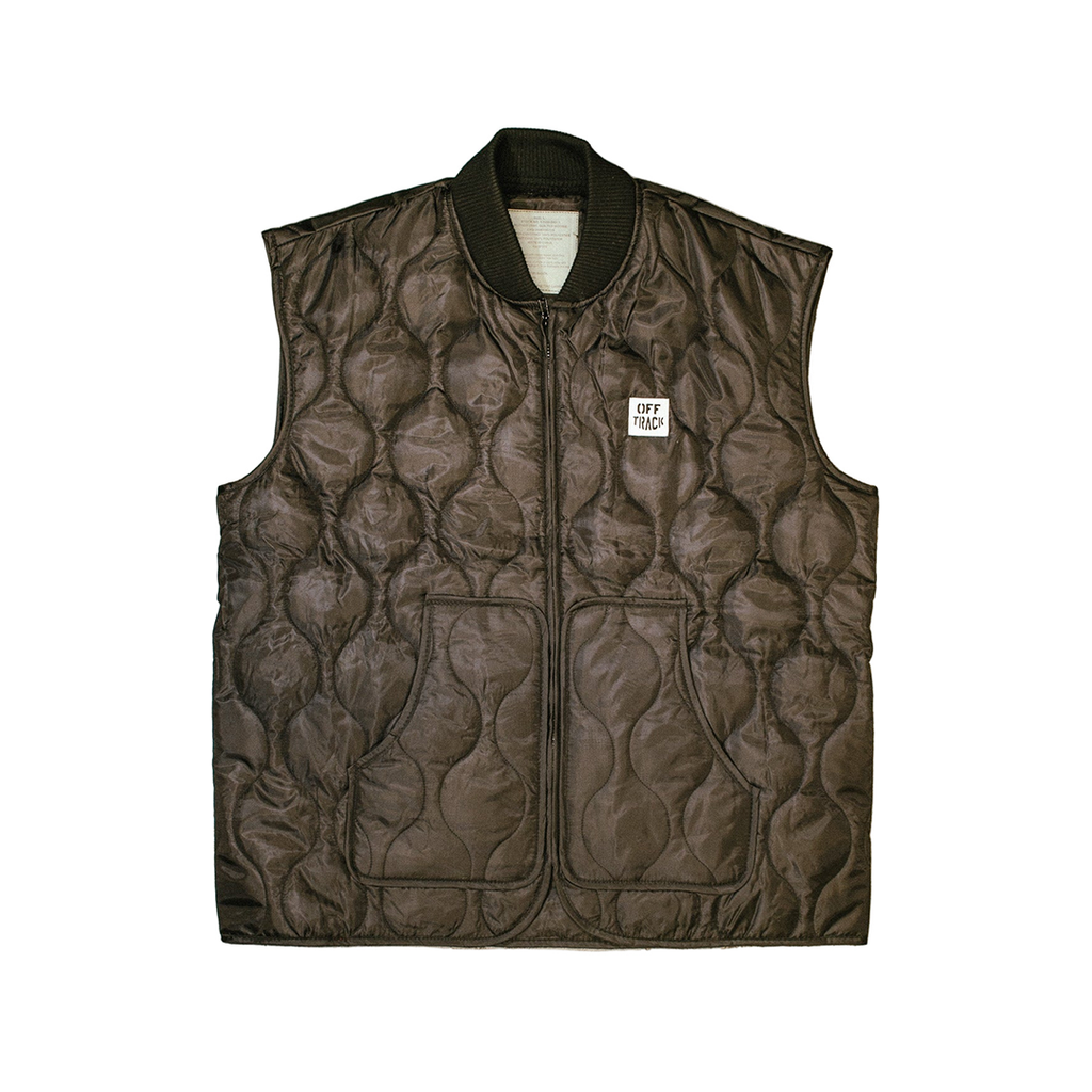 OFF TRACK QUILTED WOOBIE VEST