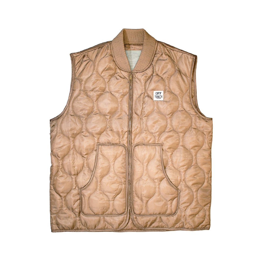 OFF TRACK QUILTED WOOBIE VEST
