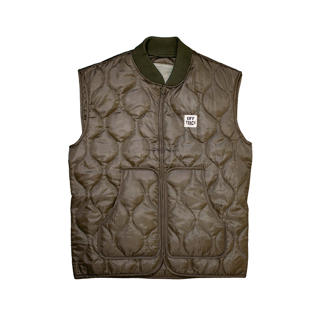OFF TRACK QUILTED WOOBIE VEST