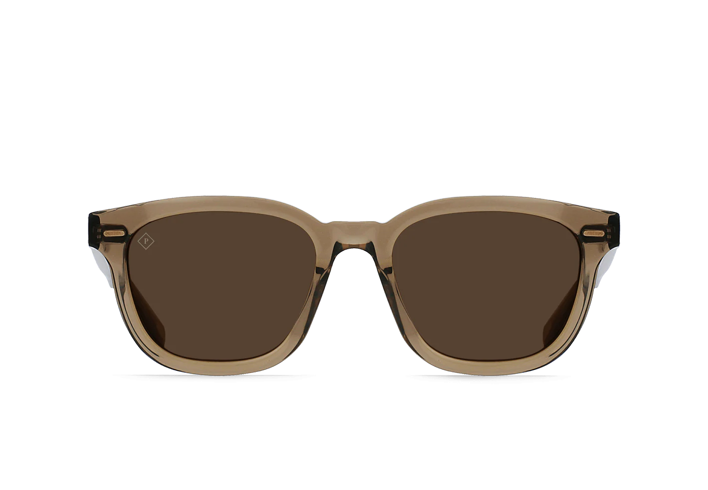 RAEN MYLES SUNGLASSES - GHOST / VIBRANT BROWN POLARIZED 53MM