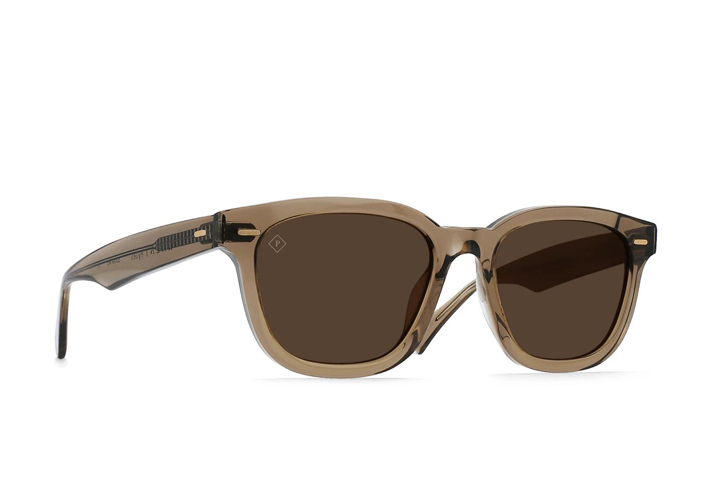 RAEN MYLES SUNGLASSES - GHOST / VIBRANT BROWN POLARIZED 53MM