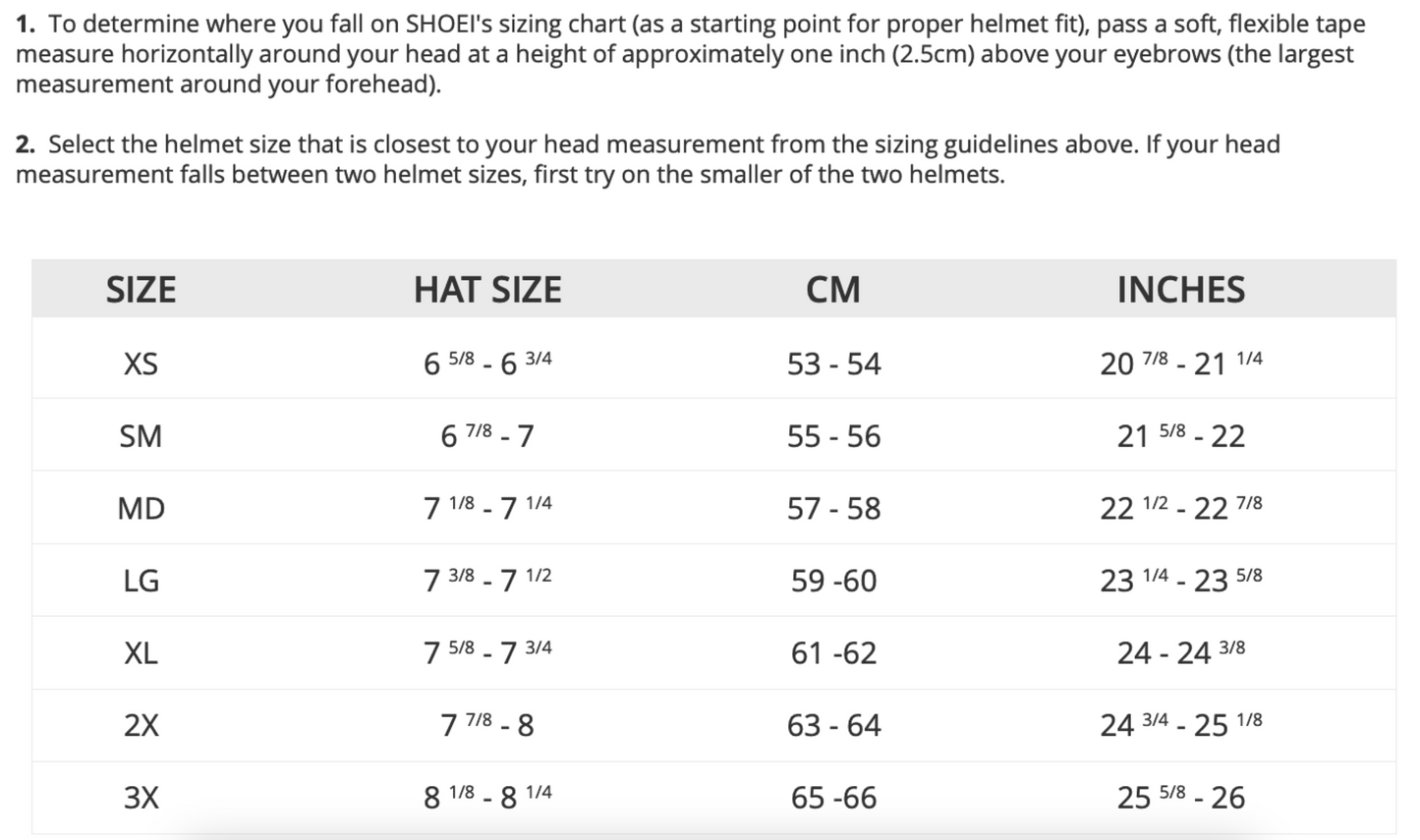 SHOEI RF-1400 HELMET - Various Colors