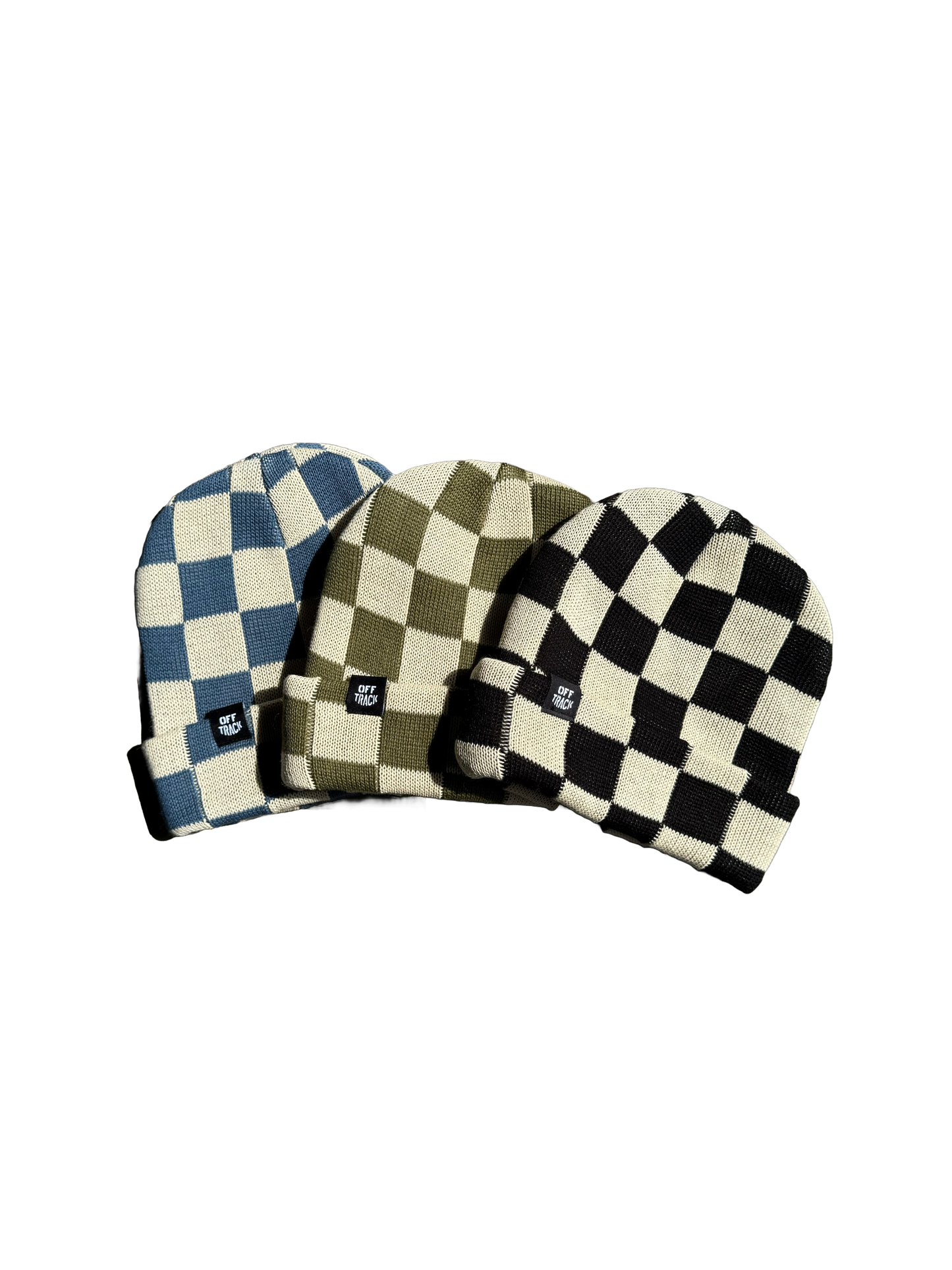 OFF TRACK THE FINISHER CHECKERED BEANIE - Various Colors