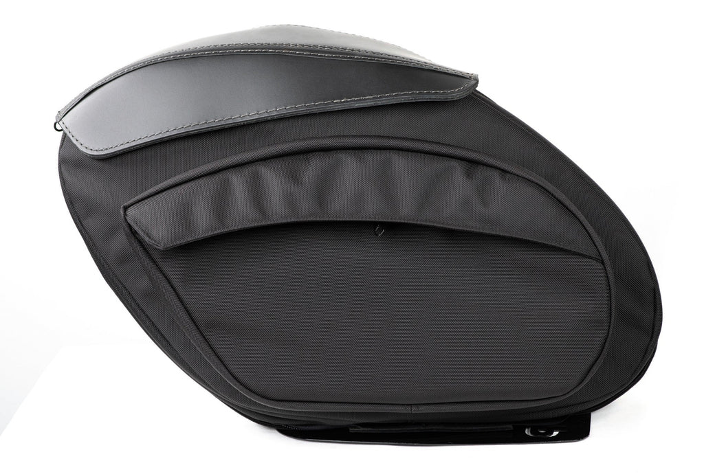 LEATHER PROS RETRO SERIES V3 *M8* SOFTAIL SADDLEBAGS - BALLISTIC NYLON