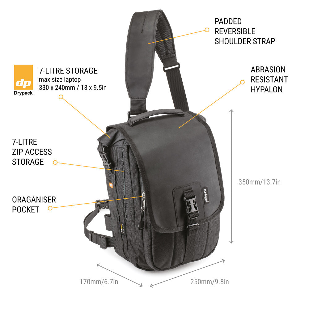 KRIEGA SLING PRO MESSENGER BAG - Black