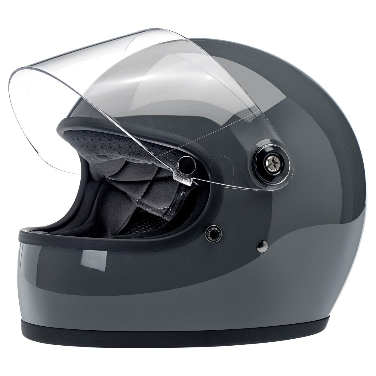 BILTWELL Gringo S ECE Helmet - Gloss Storm Gray - FINAL SALE