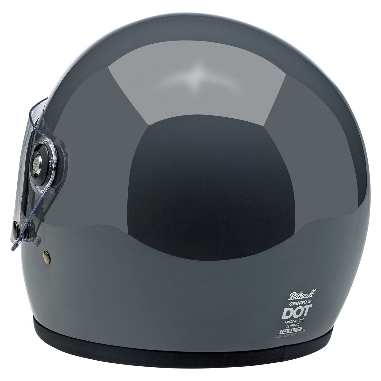BILTWELL Gringo S ECE Helmet - Gloss Storm Gray - FINAL SALE