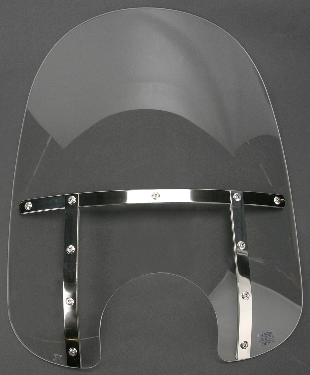 MEMPHIS SHADES Fats Windshield - 21"Tall - 7" Headlight Cutout - Clear