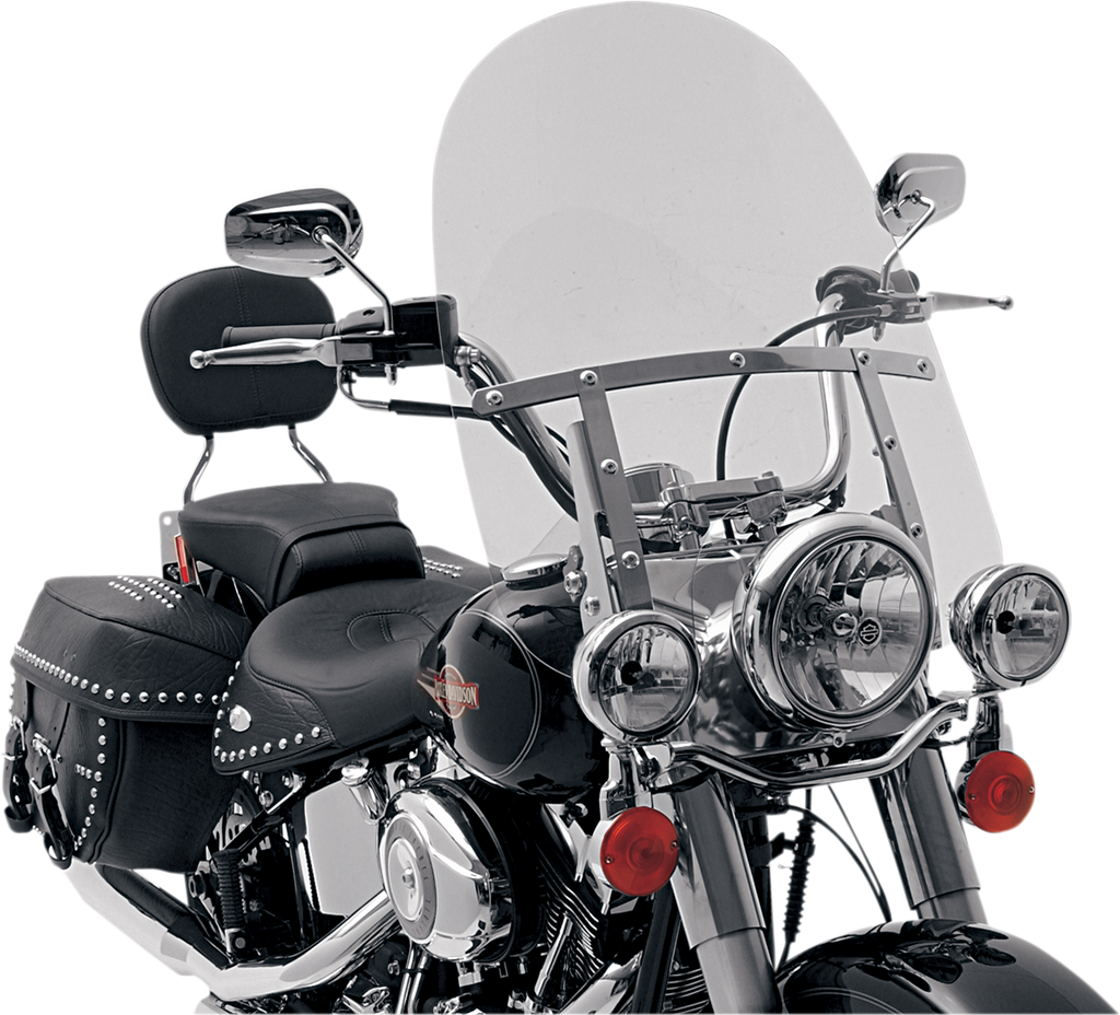 MEMPHIS SHADES Fats Windshield - 21"Tall - 7" Headlight Cutout - Solar