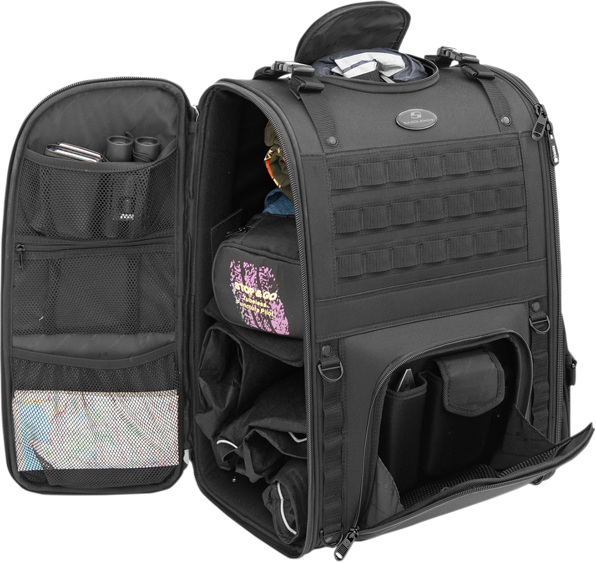 SADDLEMEN S3500 Tactical Sissy Bar Bag