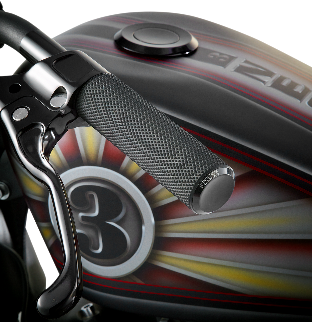 ARLEN NESS 1" Fusion Knurled Grips - TBW - Black