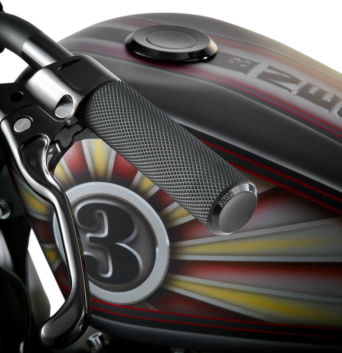 ARLEN NESS 1" Fusion Knurled Grips - TBW - Black