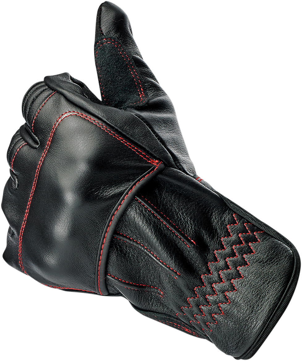 BILTWELL Belden Gloves - Black/Red