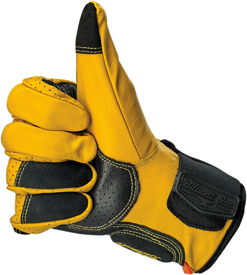 BILTWELL Borrego Gloves - Gold