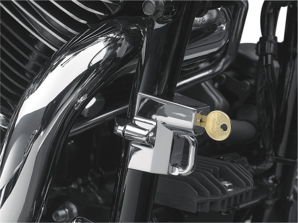 KURYAKYN Universal Helmet Lock - 7/8" - 1-1/4" - Chrome