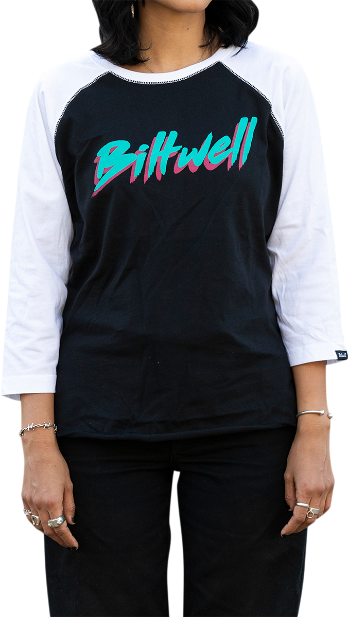 BILTWELL Women's 1985 Raglan T-Shirt - Black/White