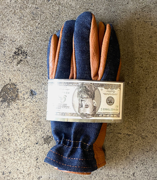 GRIFTER Ranger Gloves - Brown/Denim