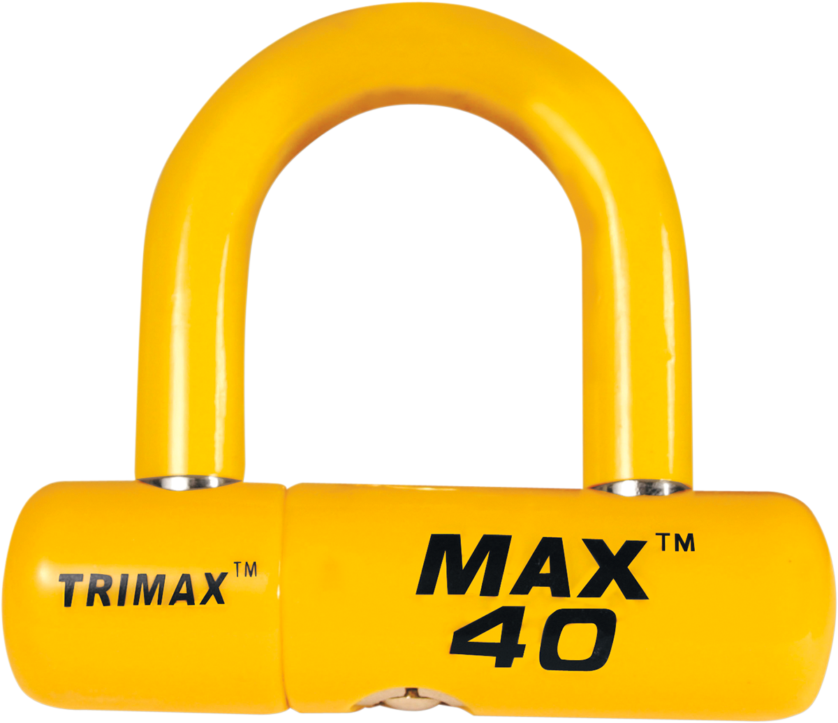 TRIMAX U-Lock Disc Lock - Yellow MAX40YL