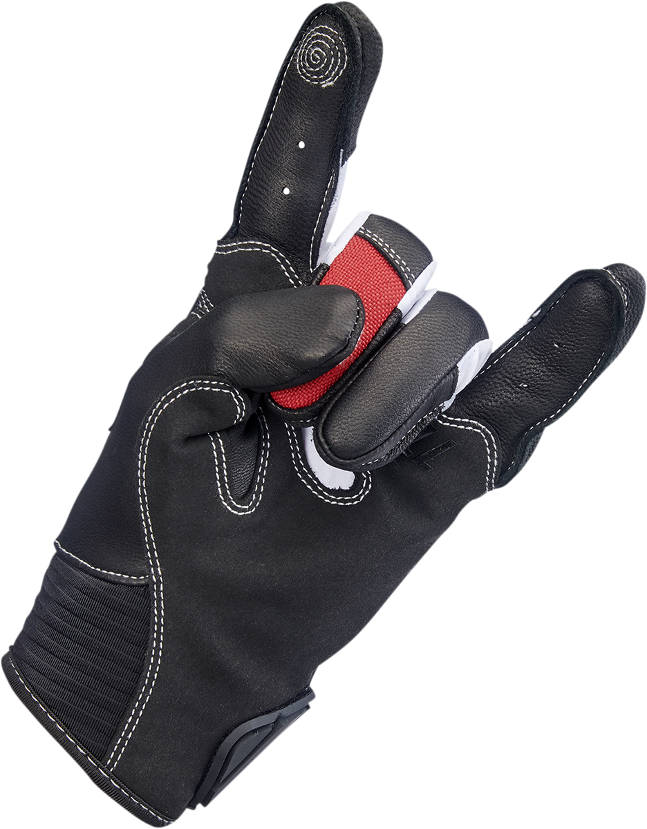 BILTWELL Bridgeport Gloves - Red/Black