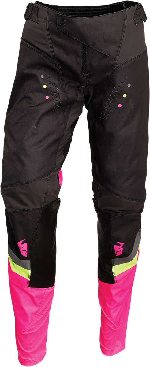 THOR Women's Pulse Rev Pants - Charcoal/Pink