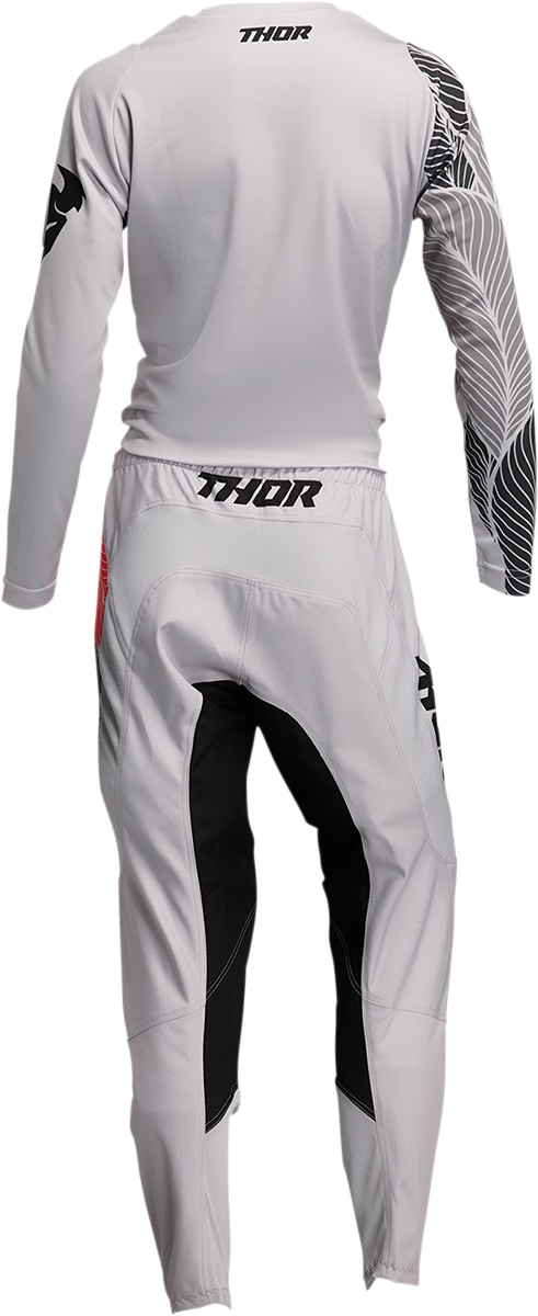 THOR Women's Sector Urth Jersey - Light Gray/Fire Coral