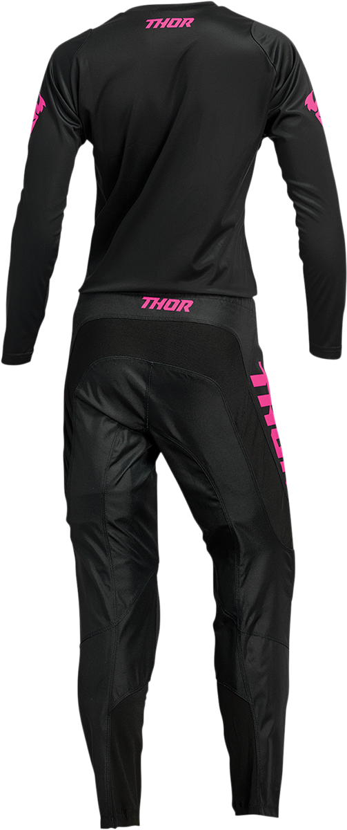 THOR Women's Sector Minimal Jersey - Black/Pink