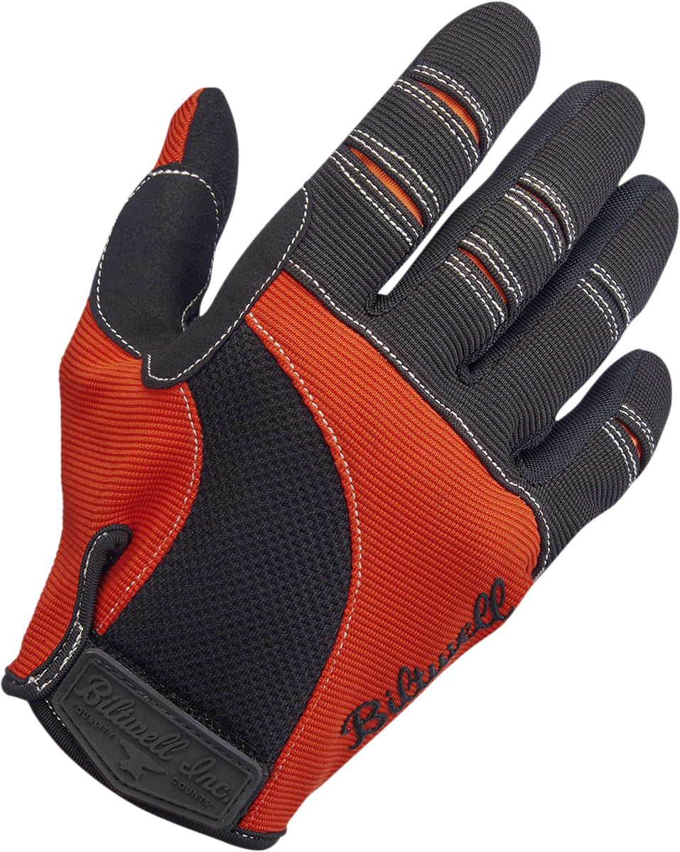 BILTWELL Moto Gloves - Orange/Black