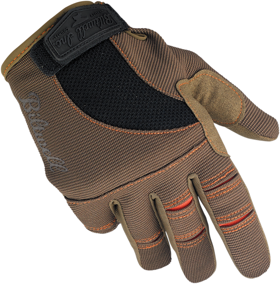 BILTWELL Moto Gloves - Brown/Orange