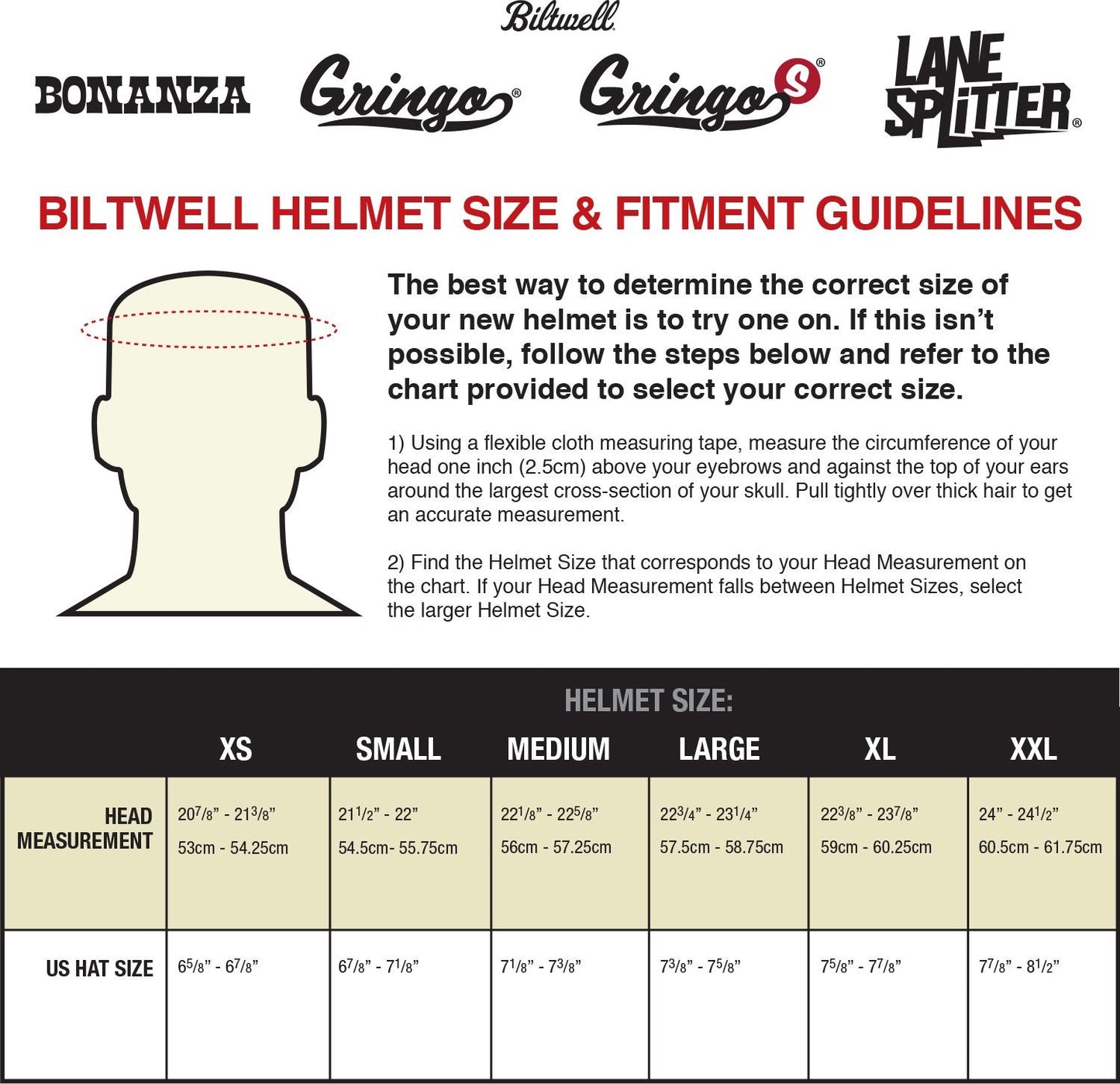BILTWELL Bonanza Helmet - Gloss Vintage White