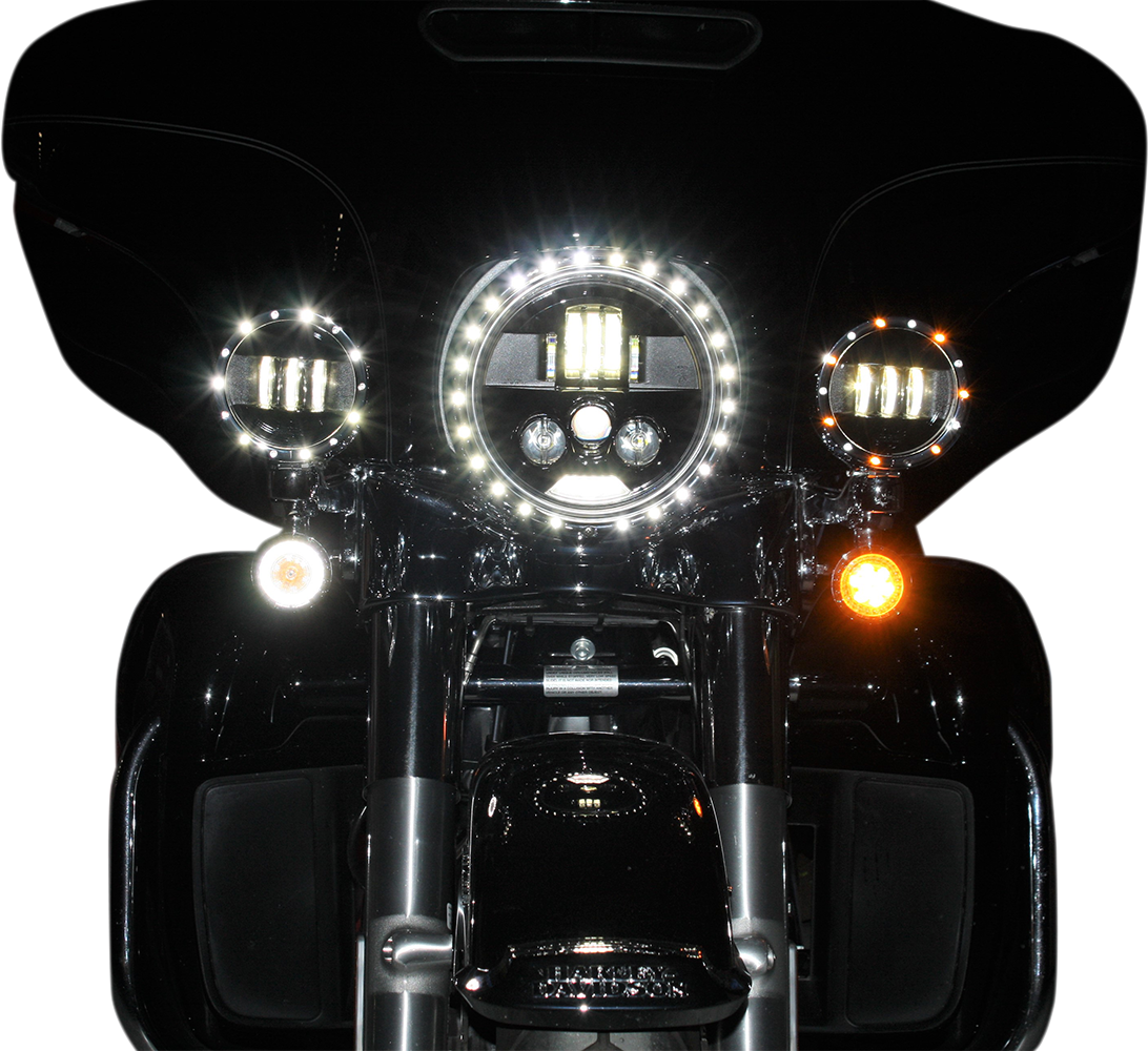 CUSTOM DYNAMICS ProBEAM LED Headlamp 7" - Black
