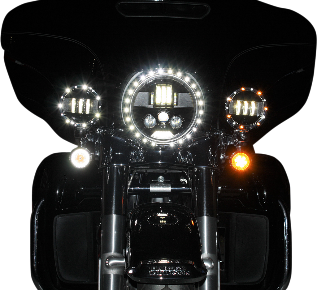 CUSTOM DYNAMICS ProBEAM LED Headlamp 7" - Black