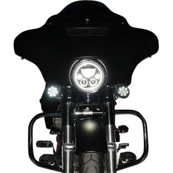 CUSTOM DYNAMICS TruBEAM® LED Headlight - 7" - Chrome - Each