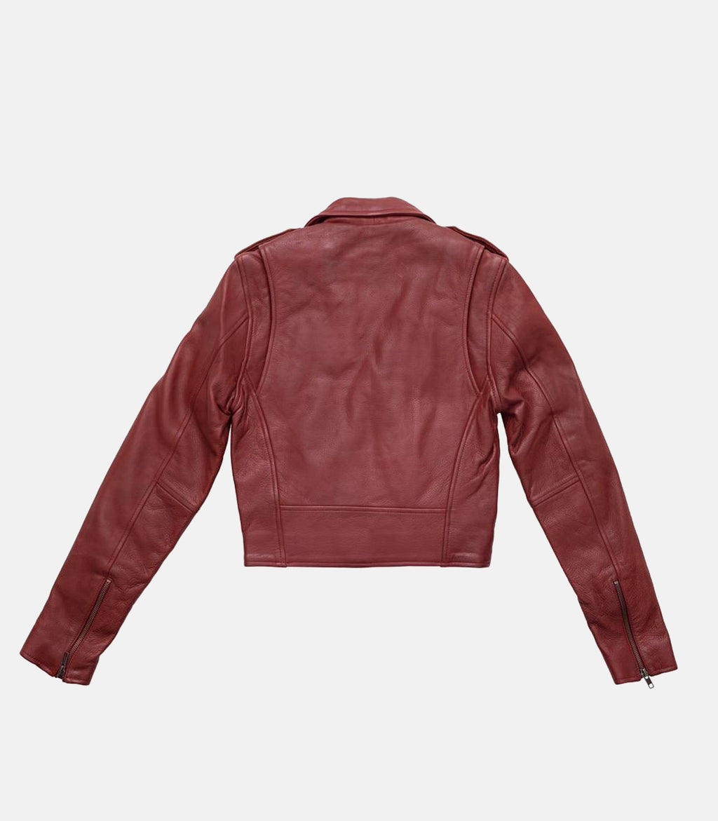 BH&BR Katy Women's Leather Jacket - Oxblood