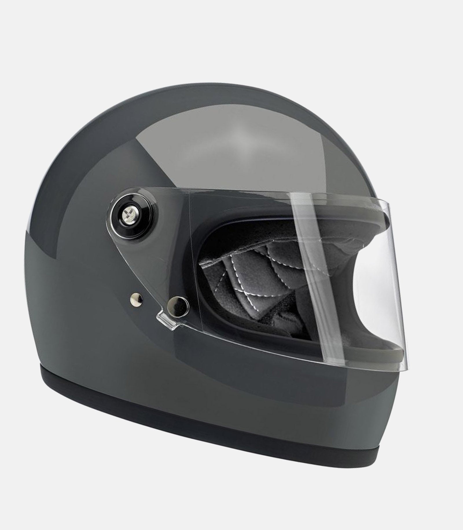 BILTWELL Gringo S ECE Helmet - Gloss Storm Gray - FINAL SALE