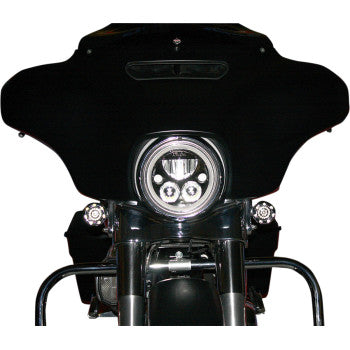 CUSTOM DYNAMICS TruBEAM® LED Headlight  - 7" - Each - Black