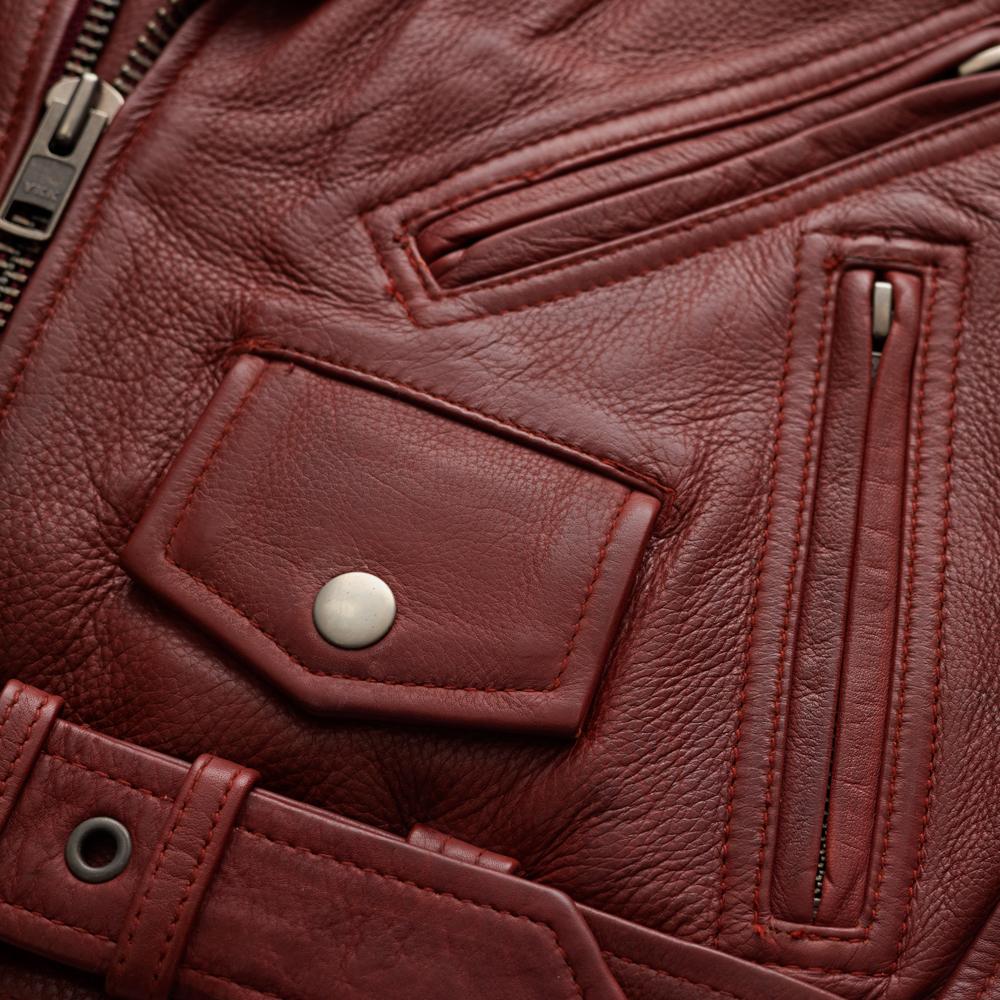 BH&BR Katy Women's Leather Jacket - Oxblood