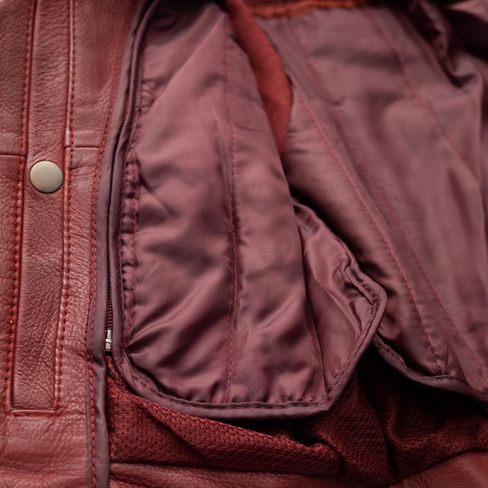 BH&BR Katy Women's Leather Jacket - Oxblood