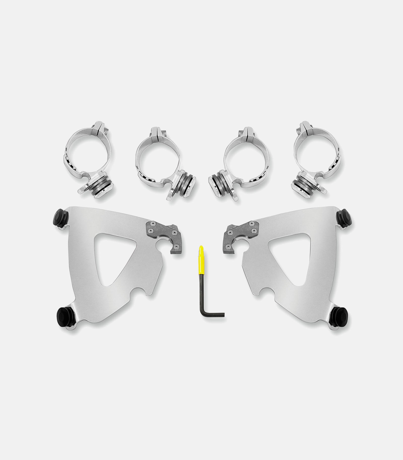 MEMPHIS SHADES Road Warrior Mounting Kit - FXD - Polished (Part 23200192)