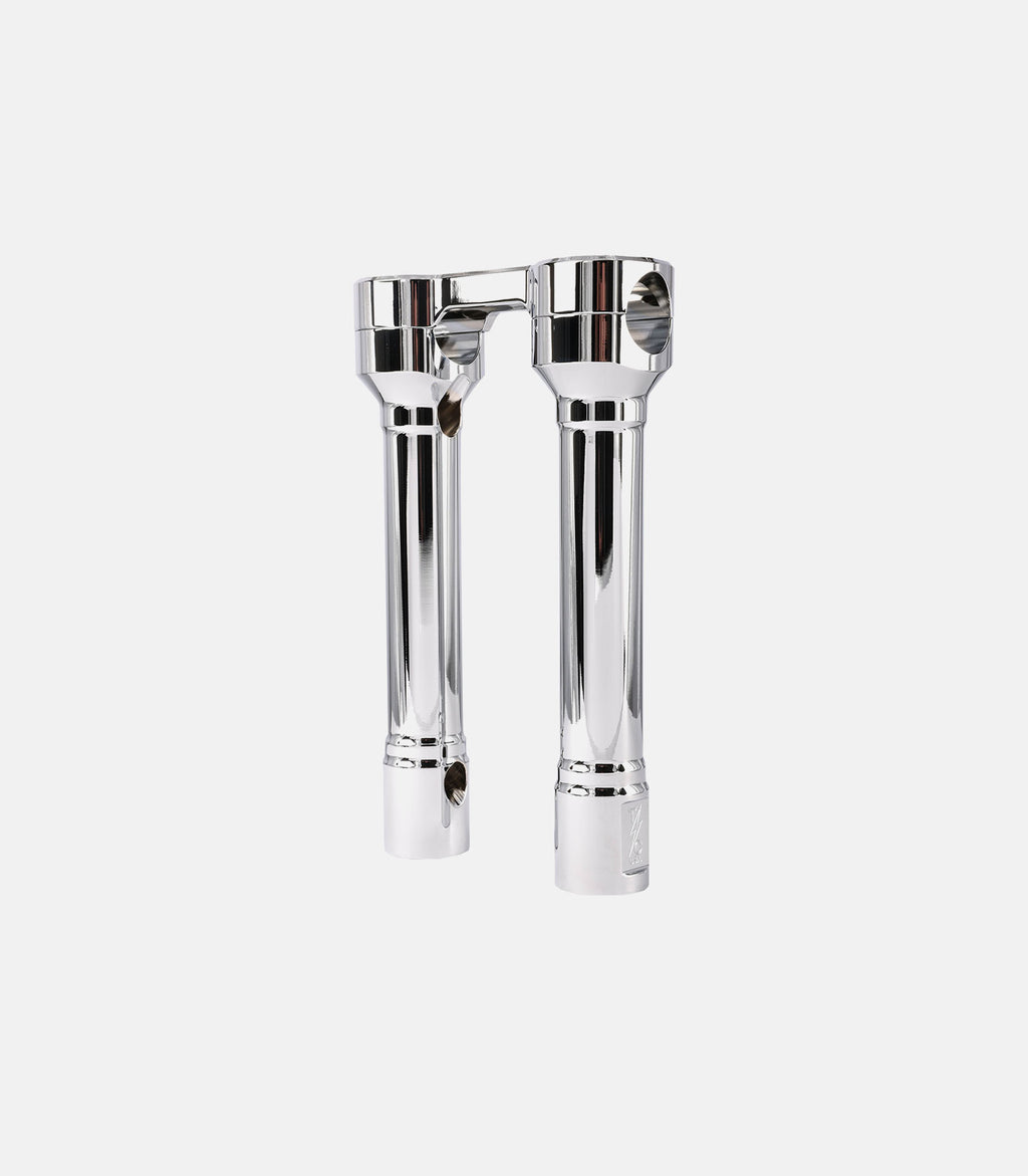 THRASHIN SUPPLY CO. Risers - Hole Shot - 8" - Chrome