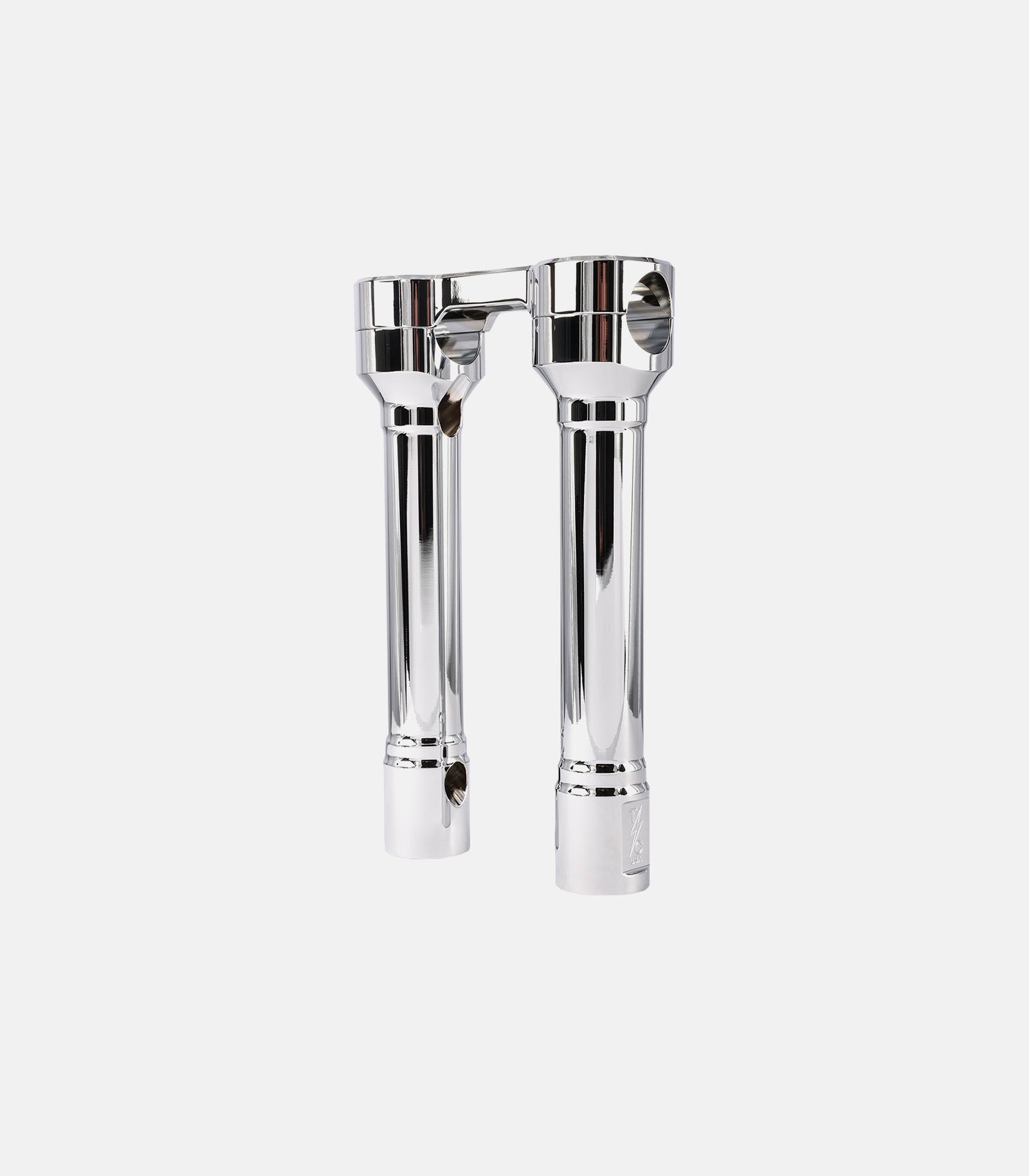 THRASHIN SUPPLY CO. Risers - Hole Shot - 8" - Chrome