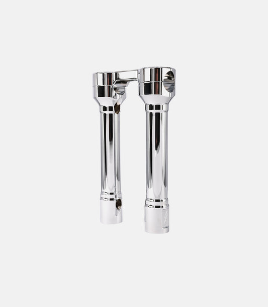 THRASHIN SUPPLY CO. Risers - Hole Shot - 8" - Chrome