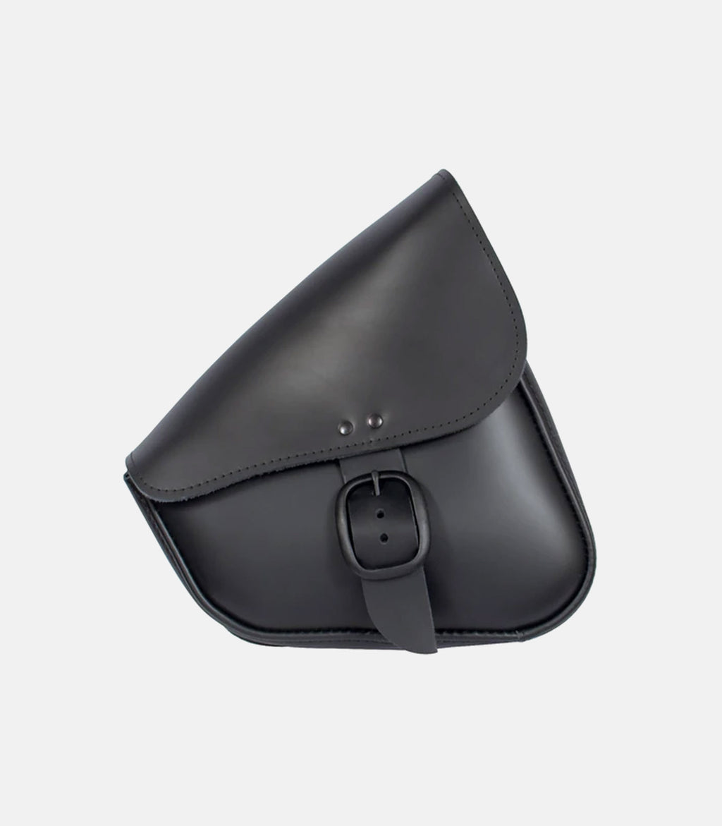 WILLIE & MAX LUGGAGE Leather Swingarm Bag '86-'20 XL - Black