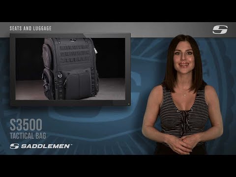 SADDLEMEN S3500 Tactical Sissy Bar Bag