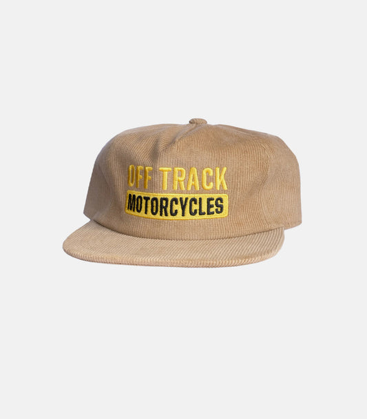 OFF TRACK Cord Stamp Hat - Tan