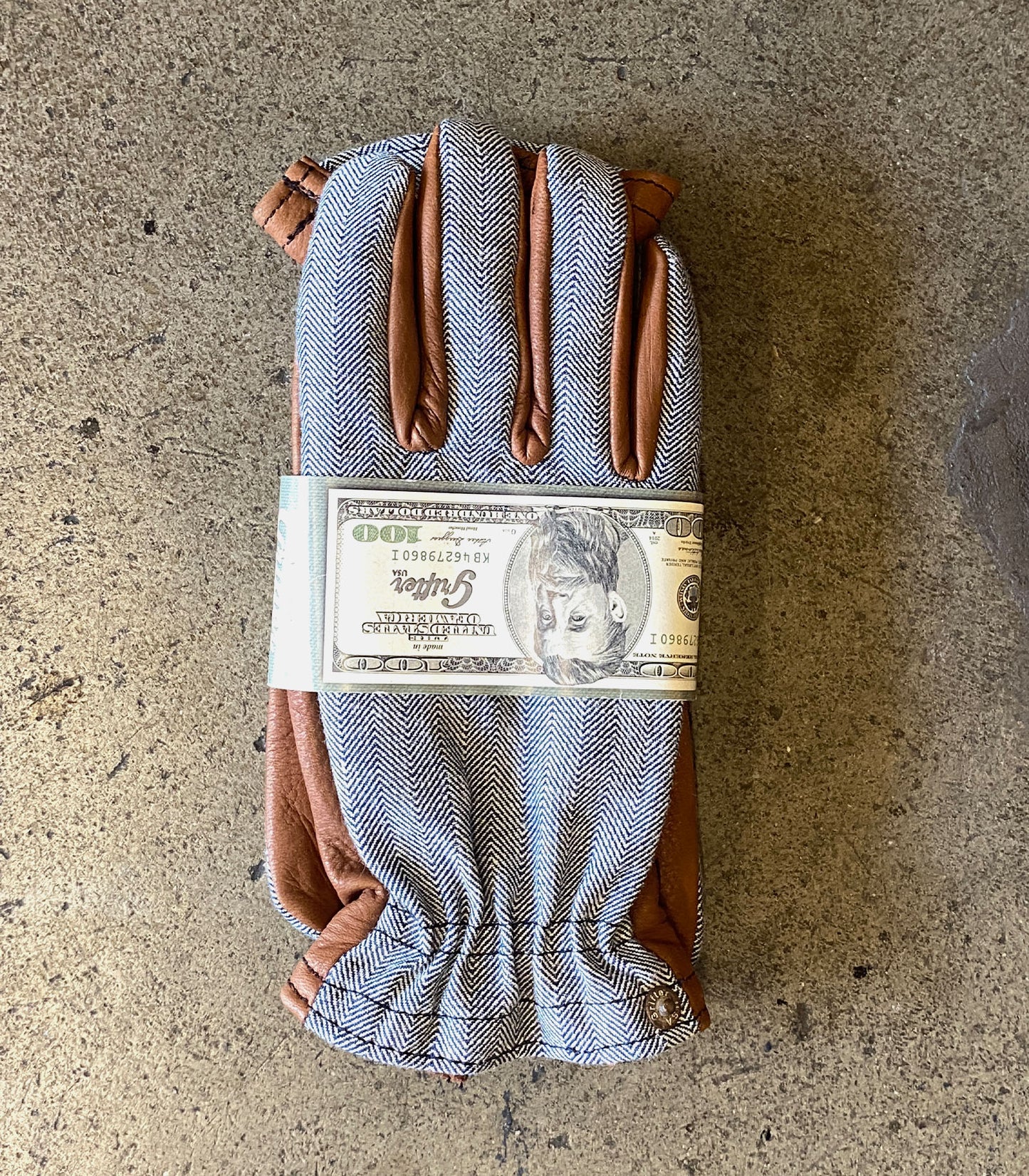 GRIFTER Gloves - Brown/Navy